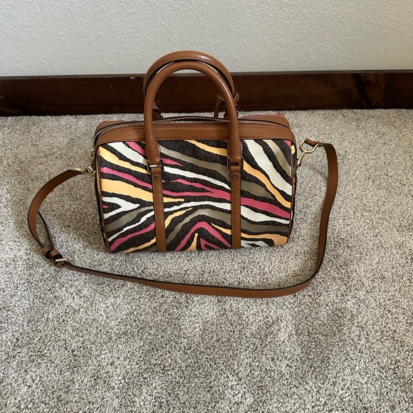 NWOT Michael Kors Zebra Large Satchel - Picture 3 of 15